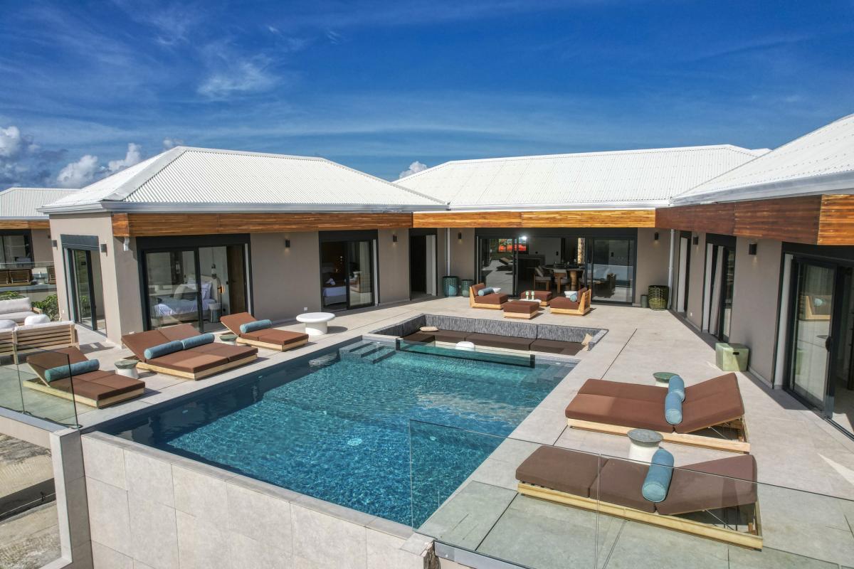 12.Location Villa piscine vue mer St François Guadeloupe_Piscine Vue mer